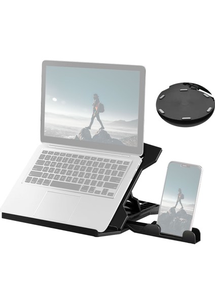 Taşınabilir Laptop Yükseltici Standı 8 Seviyeli Yükseklik Ayarlamalı 10 - 15.6 Inç (Yurt Dışından)