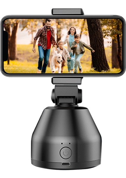 360° Nesne Takip Tutacağı Tüm Cep Telefonları Için Otomatik Yüz Takibi Kablosuz Bt Bağlantısı Siyah (Yurt Dışından)
