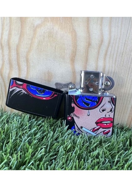 Lady Benzinli Metal Çakmak Uv Baskı fiyatları