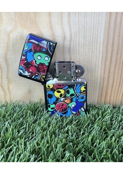 Alien Benzinli Metal Çakmak Uv Baskı fiyatları
