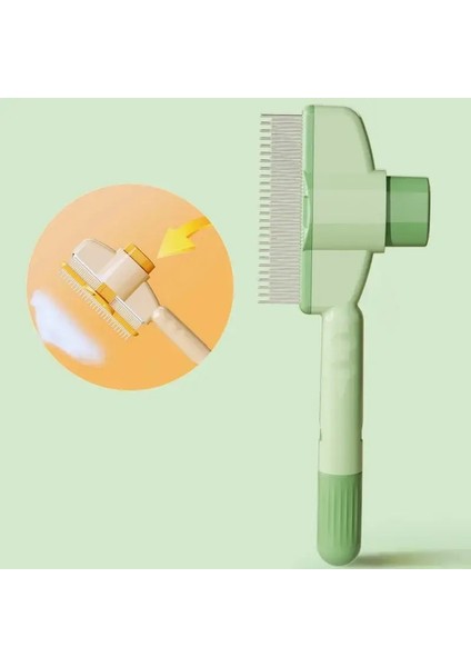 Köpek Tarağı Evcil Saç Kaldırıcı Bir Düğme Köpekler Fırça Kendi Kendini Temizleyen Kedi Fırçası Masaj Tarakları Için Köpek Tımar Fırçaları Için Evcil Ürünleri Için: Yeşil (Yurt Dışından)