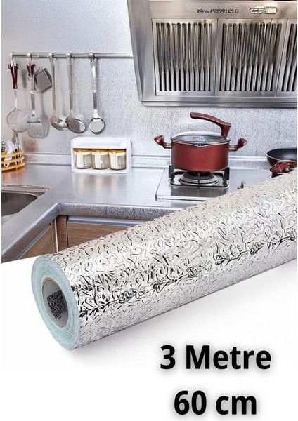 3MTX60CM Kabartma Desenli Kendinden Yapışkanlı Folyo- Mutfak, Banyo, Tezgah, Duvar Kâğıdı
