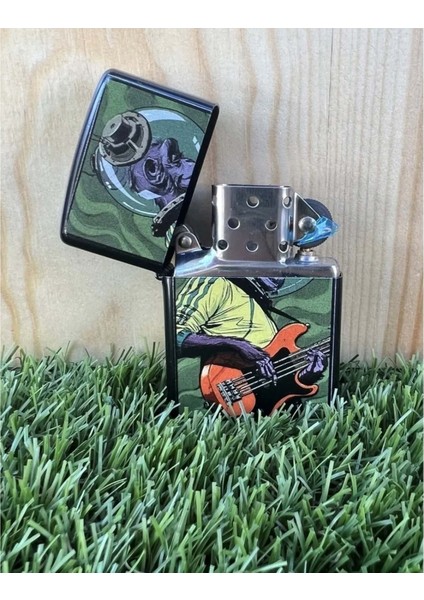 Gitar Çalan Maymun Benzinli Metal Çakmak Uv Baskı fiyatları