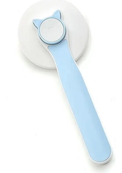 Yeni Evcil Hayvan Tarakı Çelik Temizleme Masaj Köpek Tüy Giderme Fırçası Kendiliğinden Temizleme Fonksiyonu Bakım Fırçası mavi (Yurt Dışından)