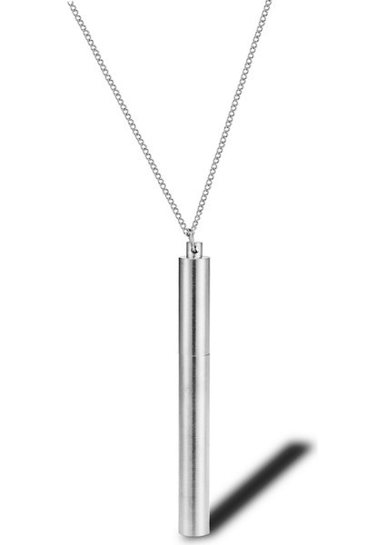 Safety1 Adet Baca Kolye, Borusu Titanyum Çelik Kolye Sokak Hip Hop Paslanmaz Çelik Erkek ve Kadın Ko (Yurt Dışından)