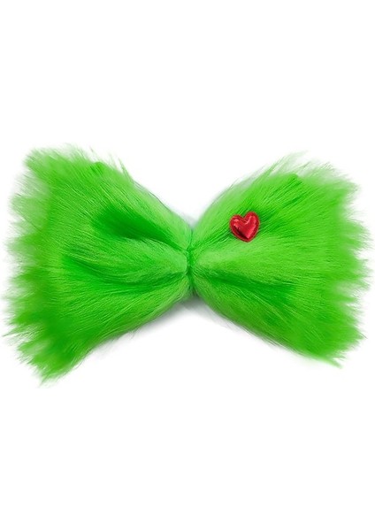 Brave Bull Large Green Furry Bow Halloween Hair Clip Women Girls Christmas Hair Accessories Christma (Yurt Dışından) fiyatları