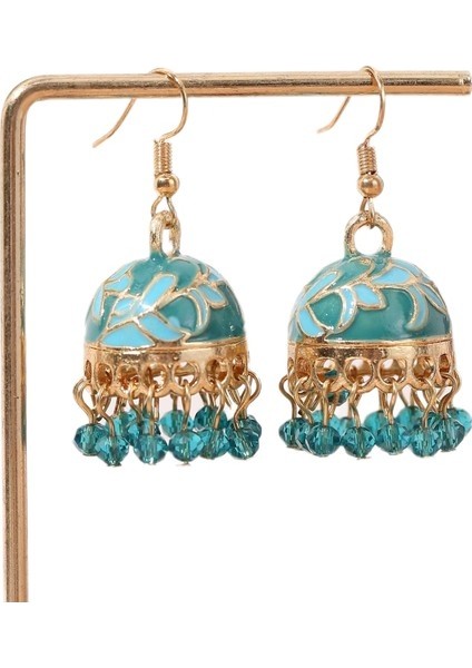 Aqqogib Vintage Boho Tribal Küpe Etnik Damla Kuş Kafesi Çan Püskül Küpe Bayan Için (Yurt Dışından)