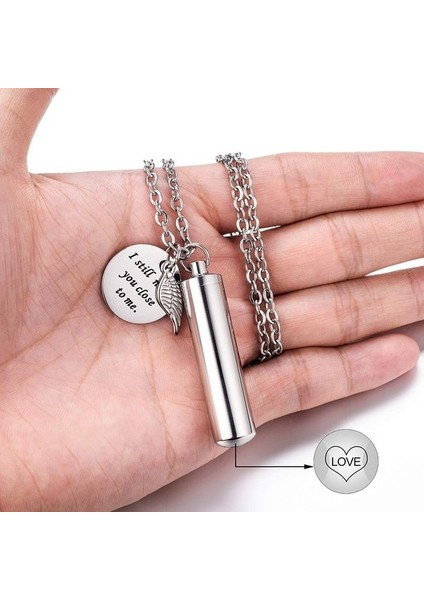 Safety1 Kremasyon Takı, Urn Kolye Pet Anıt Kül Tutucu Kolye Melek Kanat Charm Anıt Hatıra-Hala Bana (Yurt Dışından) indirimleri