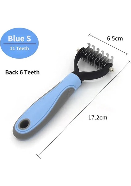 Profesyonel Evcil Hayvan Deshedding Fırça Köpek Saç Evcil Hayvan Kesici Köpek Kedi Tarak Fırçalar Köpekler lama Malzemeleri Malzemeleri: Mavi (Yurt Dışından)