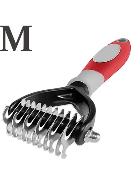 Profesyonel Köpek Fırçası Evcil Saç Çıkarma Köpek Tımarlama Tarağı Saçları Kedi Köpekler Hayvan Saç Fırçası Köpek Aksesuarları Ürünleri Renk: M Kırmızı (Yurt Dışından)