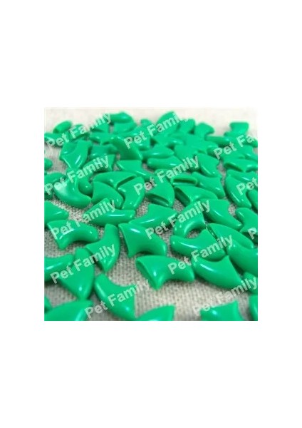 100PCS / Lot Kedi Tırnak Kapssoft Tırnak Koruyucusu Yumuşak Kedi Pawcontrol Evcil lar Silikon Tırnak Kapakları 5ADEZIF Tutkal + 5pplicator Renk: Yeşil / Boyut: Xs (Yurt Dışından)