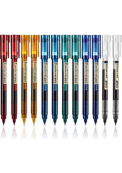 Kalesi 12 Adet Tükenmez Kalemler Mürekkep 0.5 mm Ekstra Ince Uçlu Kalemler Sıvı Mürekkepli Kalem Rol (Yurt Dışından) fiyatları