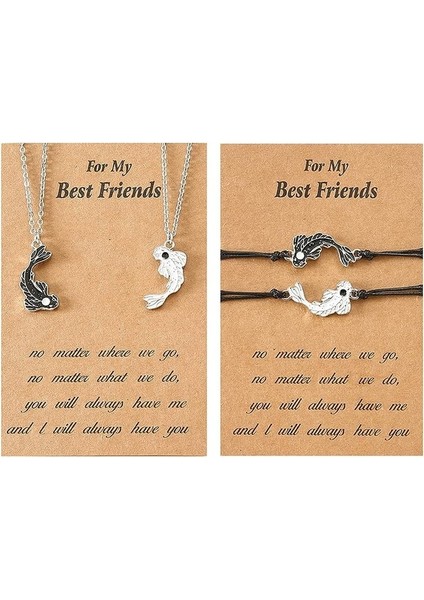 Fybang Yin Yang Kolye Bilezik Kadın Erkek Eşleşen Siyah Beyaz Disk Tai Chi Kolye Çiftler Için Kızlar (Yurt Dışından) fiyatları