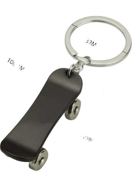 Sevimli Mini Parmak Kaykay Anahtarlık Kadın Erkek Ilginç Simülasyon Scooter Araba Anahtarlık Paten Sevenler Için Hatıra Hediyeler (Yurt Dışından)