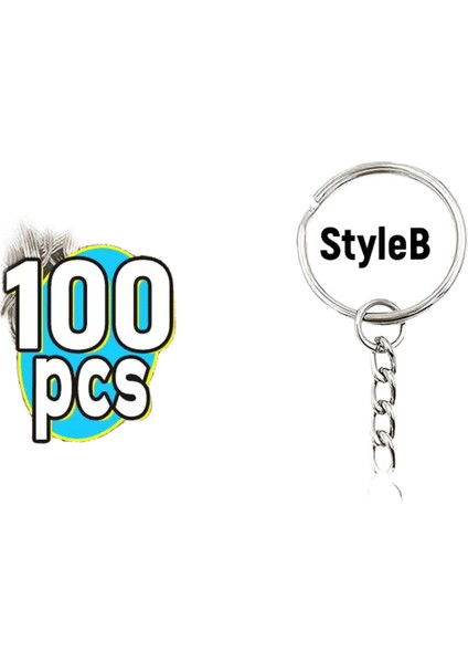 50/100 Adet Paslanmaz Çelik Metal Boş Anahtarlık Anahtarlık Bölünmüş Yüzükler Dıy Keyfob Anahtarlar Halka Istakoz Toka Anahtar Kolye Zincirleri Tokalar (Yurt Dışından)