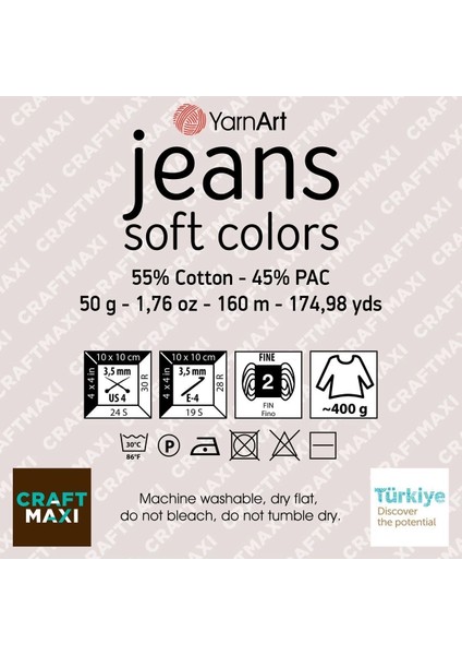 Jeans Soft Colors - 6207 - Ebruli El Örgü Ipi