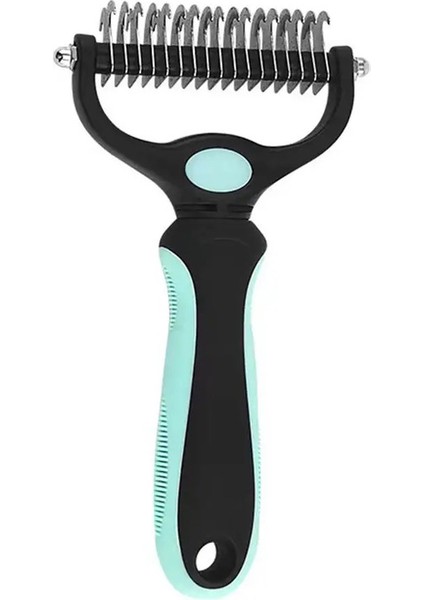 Pet Fırçası Köpekler Için 2 Taraflı Alt Mezar Tırmağı Kediler Alınan Tırmık Tırmık Köpek Fırçası Dökülme Deshedding ve Dematting Aletleri Köpekler Renk: Yeşil (Yurt Dışından)