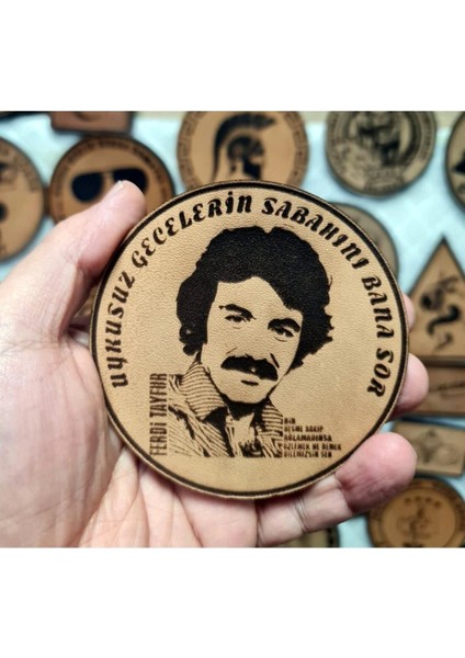 Ferdi Tayfur Uykusuz Gecelerin Sabahını Bana Sor Deri Peç - Arma - Askeri Patch
