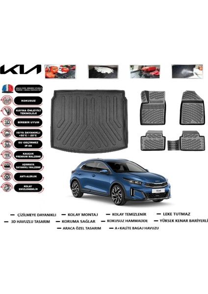 Xceed 2019 Sonrası 3D Alt Bagaj Havuzu+3d Havuzlu Paspas Takımı