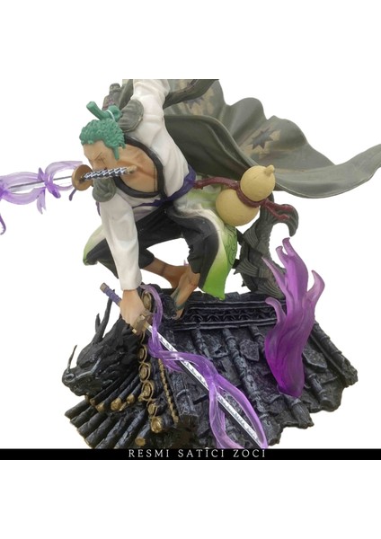 One Piece Anime Wano Country Rooftop Zoro Kimono Three Swords Zoro El Yapımı Model Süsleri (Yurt Dışından) fiyatları