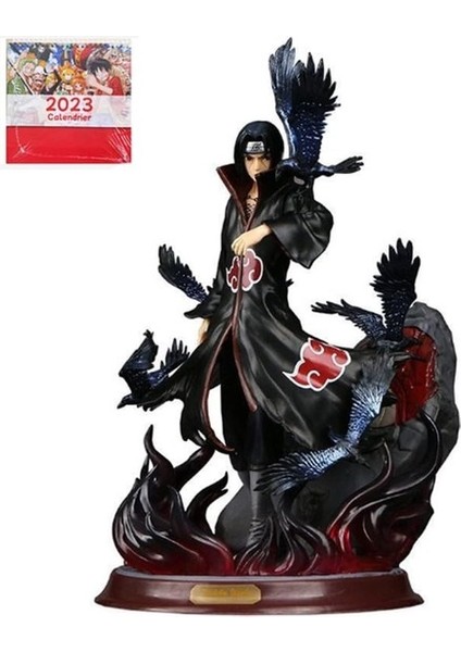 Runjing Uchiha Itachi Sıfır Anime Aksiyon Figürü 11.5 Inç Kahramanlar Heykeli Karakter Pvc Model Oyuncaklar Koleksiyonu ile Takvim (Itachi Sıfır) (Yurt Dışından)