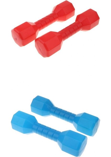 4pcs Mini Dumbbell Öncesi Çocuklar Egzersiz Oyuncakları Mavi/kırmızı+Mavi (Yurt Dışından)