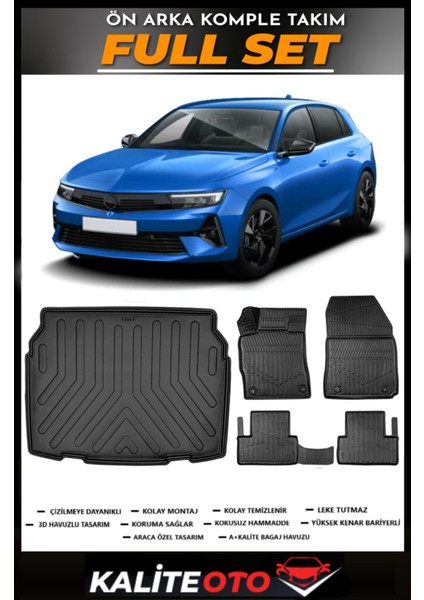 Astra L Alt Bagaj Havuzu+4.5d Havuzlu Paspas Seti 2025 Model