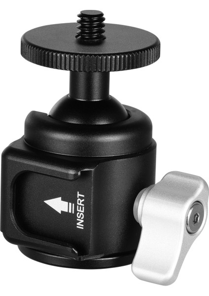 Mini Alüminyum Alöjlü Kamera Tripod Başlığı 5kg Taşıma Kapasitesi 1/4 Inç Vida Dişli (Yurt Dışından)
