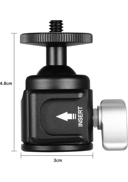 Mini Alüminyum Alöjlü Kamera Tripod Başlığı 5kg Taşıma Kapasitesi 1/4 Inç Vida Dişli (Yurt Dışından) fiyatları