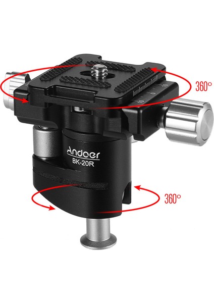 Mini Top Şapkası 360 Derece Dönen Maksimum 6 kg Yük Taşıma Kapasiteli Dslr ve Cep Telefonu Klıpı (Yurt Dışından)