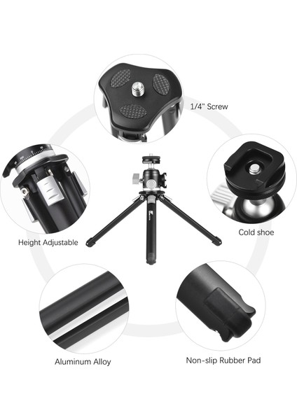 Bafang Masaüstü Tripod Stand 360° Panoramik Mini Bilye Başlıklı 11 Lbs Yük Kapasiteli (Yurt Dışından)