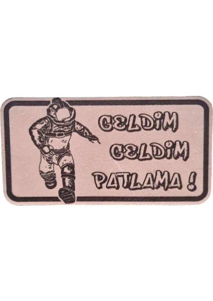 Eod Bomba Imha Deri Peç -Geldim Geldim Patlama -Arma - Leather Patch2