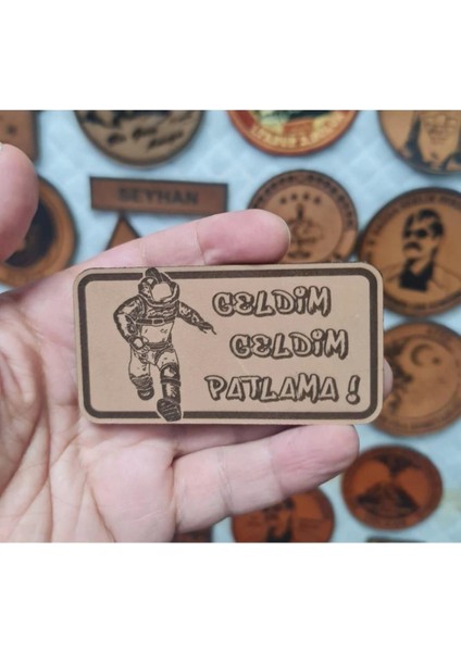 Eod Bomba Imha Deri Peç -Geldim Geldim Patlama -Arma - Leather Patch2