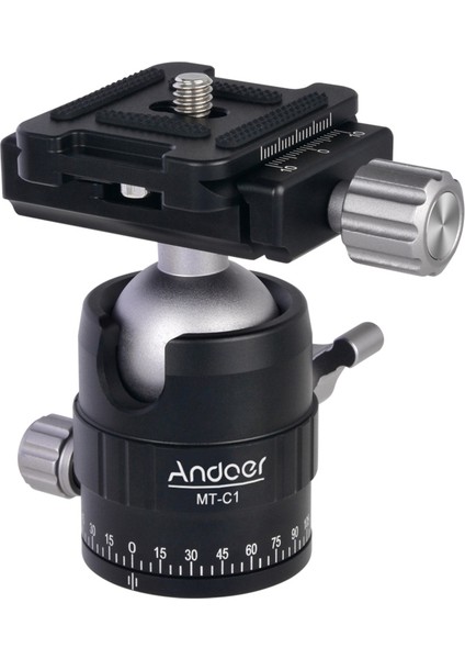 Mt-C1 Panoramik Tripod Bilya Baş Uyarlayıcı 360° Dönüşlü Hızlı Çıkarma Plakası (Yurt Dışından)