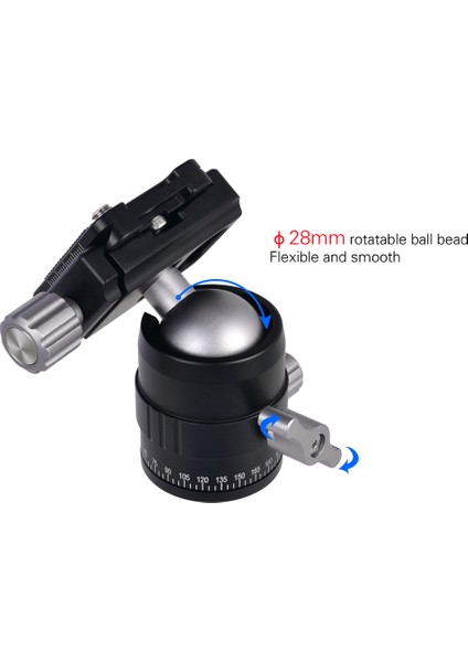 Mt-C1 Panoramik Tripod Bilya Baş Uyarlayıcı 360° Dönüşlü Hızlı Çıkarma Plakası (Yurt Dışından)