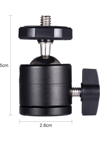 Mini 360 Derece Dönebilen Kamerali Tripod Için Alüminyum Çelik Bilyalı Başlık (Yurt Dışından)
