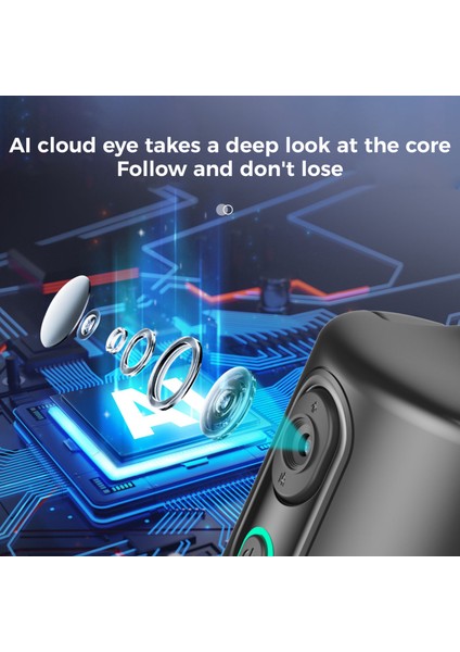 Aı Otomatik Yüz Takipli 360° Otomatik Takipli Gestüre Kontrollü Jimbali (Yurt Dışından)