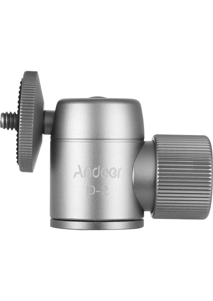 D-2 Mini Tripod Kameralar ve Cep Telefonları Için Alüminyum Alavya Toplu Başlıklı 360° Dönen Maksimum 2 kg Yük Taşıma Kapasiteli (Yurt Dışından)