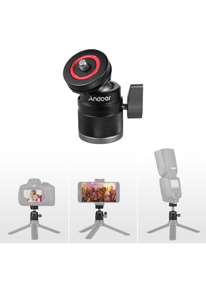 2'li Mini Soğuk Ayaklı 360° Dönebilen Alüminyum Alaylı Kamera ve Cep Telefonuna Uyumlu Topuk Başlıklı Cihaz (Yurt Dışından) fırsatları