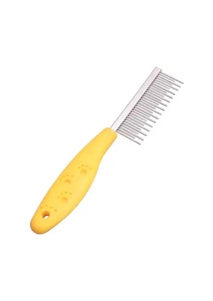 Paslanmaz Çelik Köpek Tarak Evcil Hayvan Kılı Temizleme Tüy Dökücü Uzun Ve Kısa Diş Çelik Iğne Köpek Tarakı Kedi Temizleme Bakım Aracı Renk:Sarı/Boyut:18Cm (Yurt Dışından)