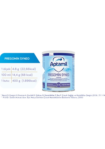 Pregominnn Syneo 400 gr 6 Adet SKT: 15-05-2025