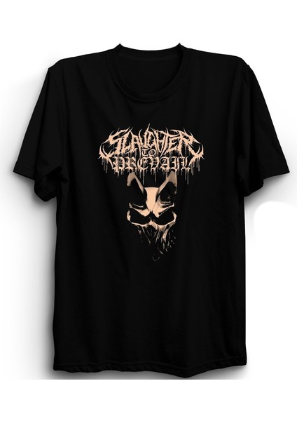 Slaughter To Prevail, Mask, Rock Metal Müzik Grubu Baskılı %100 Pamuk Tişört