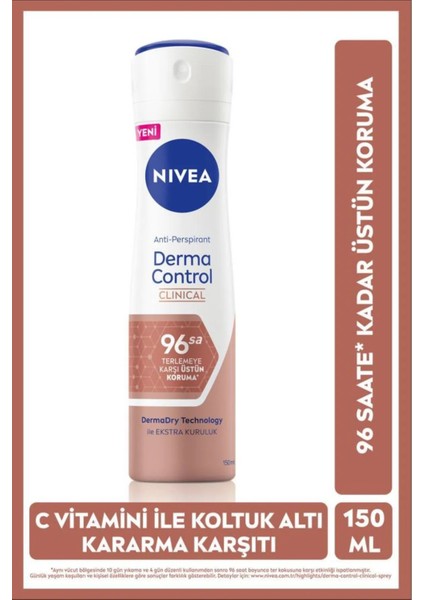 Kadın Sprey Deodorant Derma Control Clinical 150 ml - Creme Care Duş Jeli 250 ml fiyatları