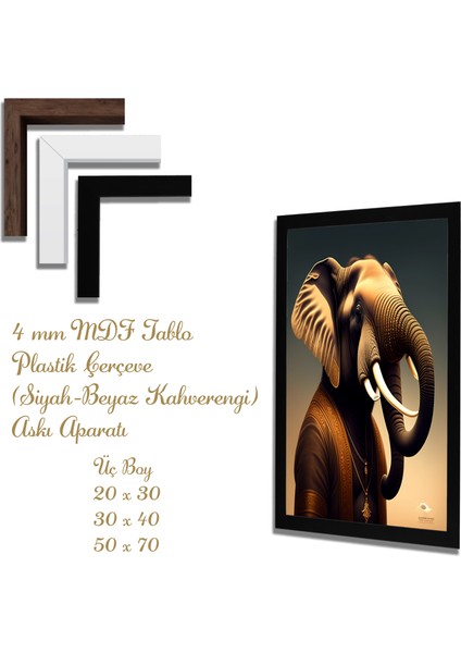 Ahşap Tablolar- Yapay Zeka ile Oluşturulmuş Görseller Uv Baskı-Mdf Tablo /955