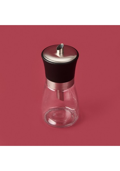 Cam Toz Şekerlik - Siyah / Şeffaf - 12,5 cm