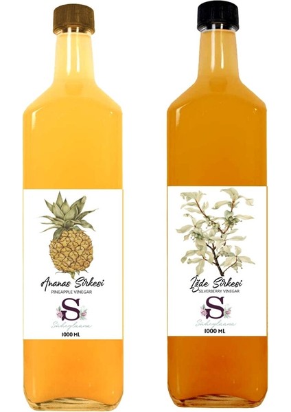 Doğal Ananas Sirkesi 1000 ml - Doğal Iğde Sirkesi 1000 ml