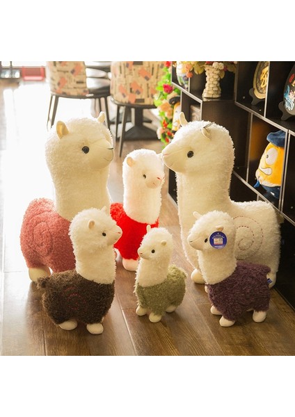 25 cm Yeni Alpaka Peluş Oyuncak 6 Renk Sevimli Hayvan Doll Yumuşak Pamuk Dolması Bebek Ev Ofis Dekor Çocuklar Kız Doğum Günü Noel Hediyesi (Yurt Dışından) modelleri