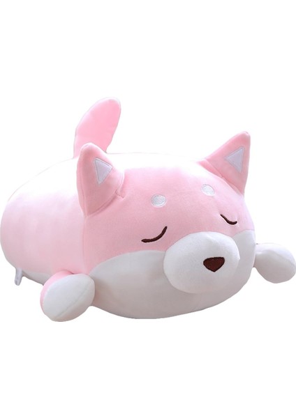 ,shiba Inu Peluş Yastık, Sevimli Corgi Akita Inu Peluş Hayvan Bebek Oyuncağı, Sevgililer Günü, Noel, Kanepe Sandalye, Pembe Parıltı 15 Inç, (Yurt Dışından)