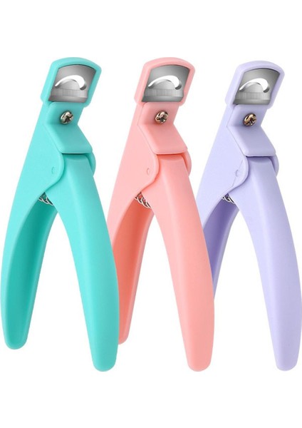 Renkli Paslanmaz Çelik Tipi U Kelime Nail Art Clipper Yanlış Tırnak Ipuçları Kenar Tırnak Kesici Manikür Tırnak Sanat Aracı 2022 Yeni Yıl Hediyesi (Yurt Dışından)
