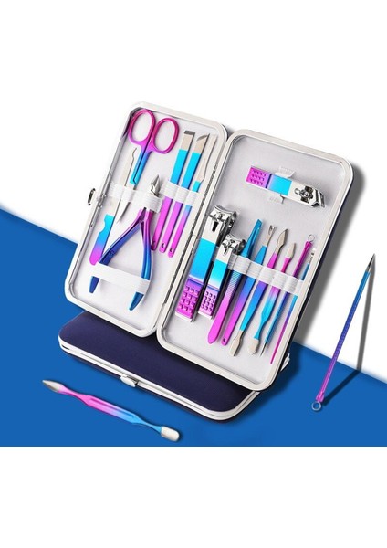 7-12 Adet Profesyonel Tırnak Makası Manikür Seti Titanyum Paslanmaz Çelik Tırnak Kesici Makas Tırnak Eti Makası Tırnak Alet Takımı (Yurt Dışından)